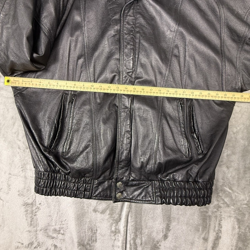 Wilsons Leather Experts Men's XLT Thinsulate 3M Heavy Zip Jacket Black‎ VTG - Picture 6 of 15